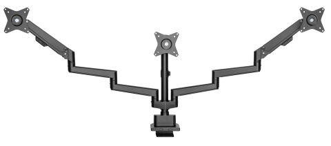 Flexyarm 302 MK2 Black 3'lü Masa Tipi Monitör Kolu
